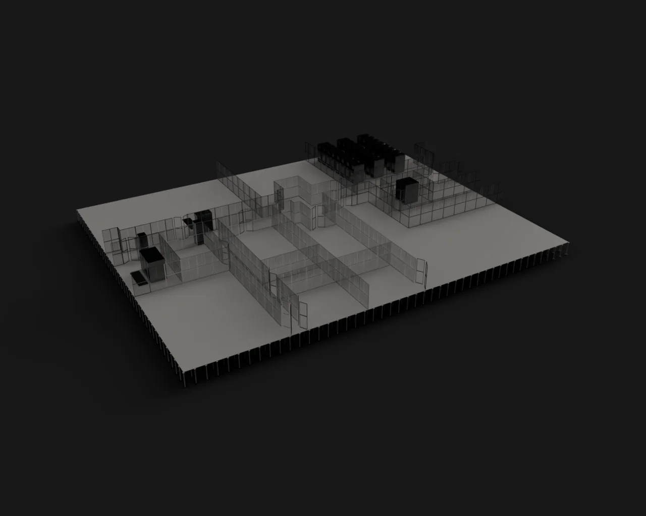 Data center floor model